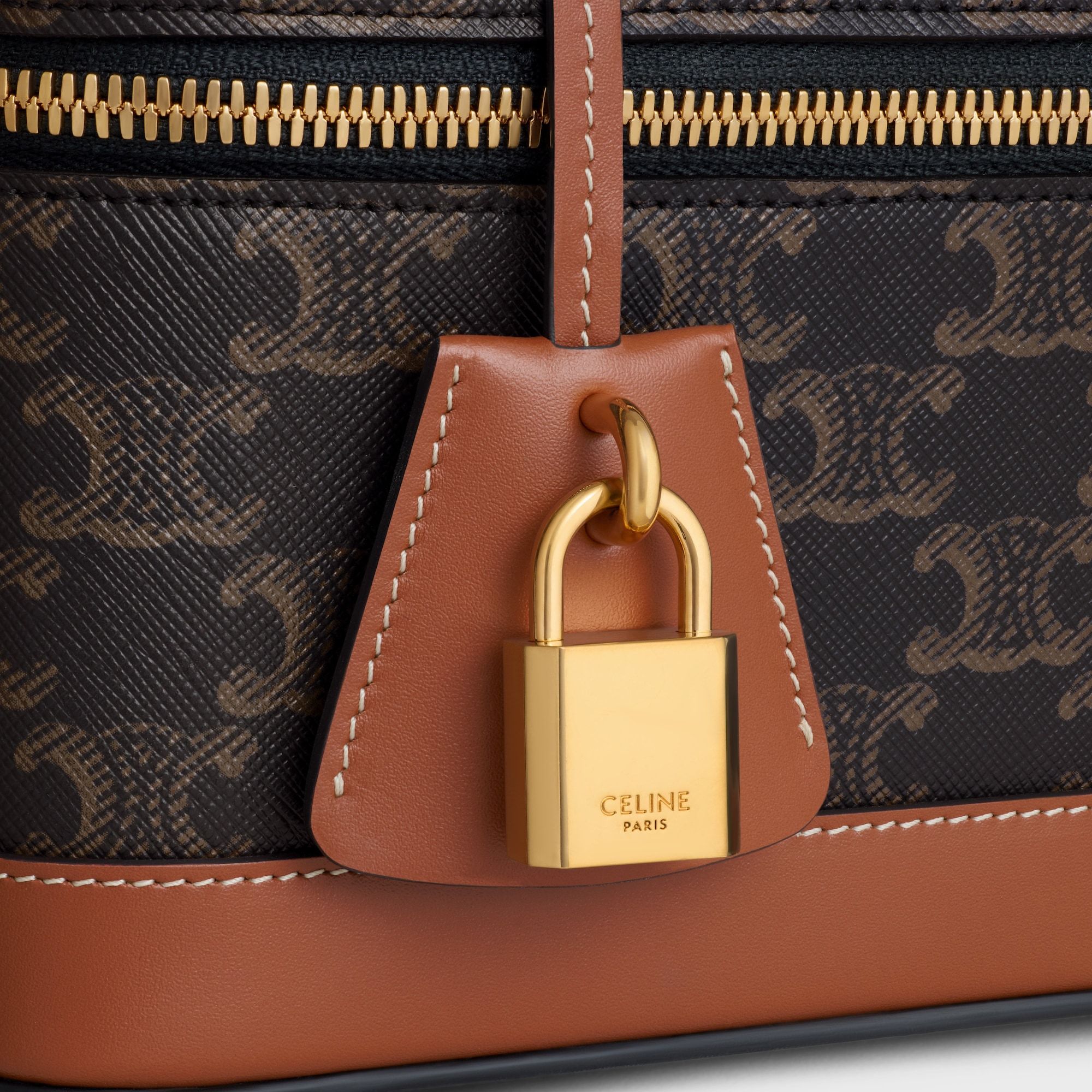 CELINE VANITY IN TRIOMPHE CANVAS AND CALFSKIN - Image 3